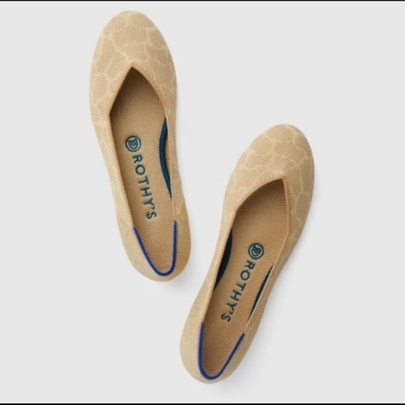 Rothy's Shoes - Rothy's Sahara Gold Giraffe Ballet flats Retired style